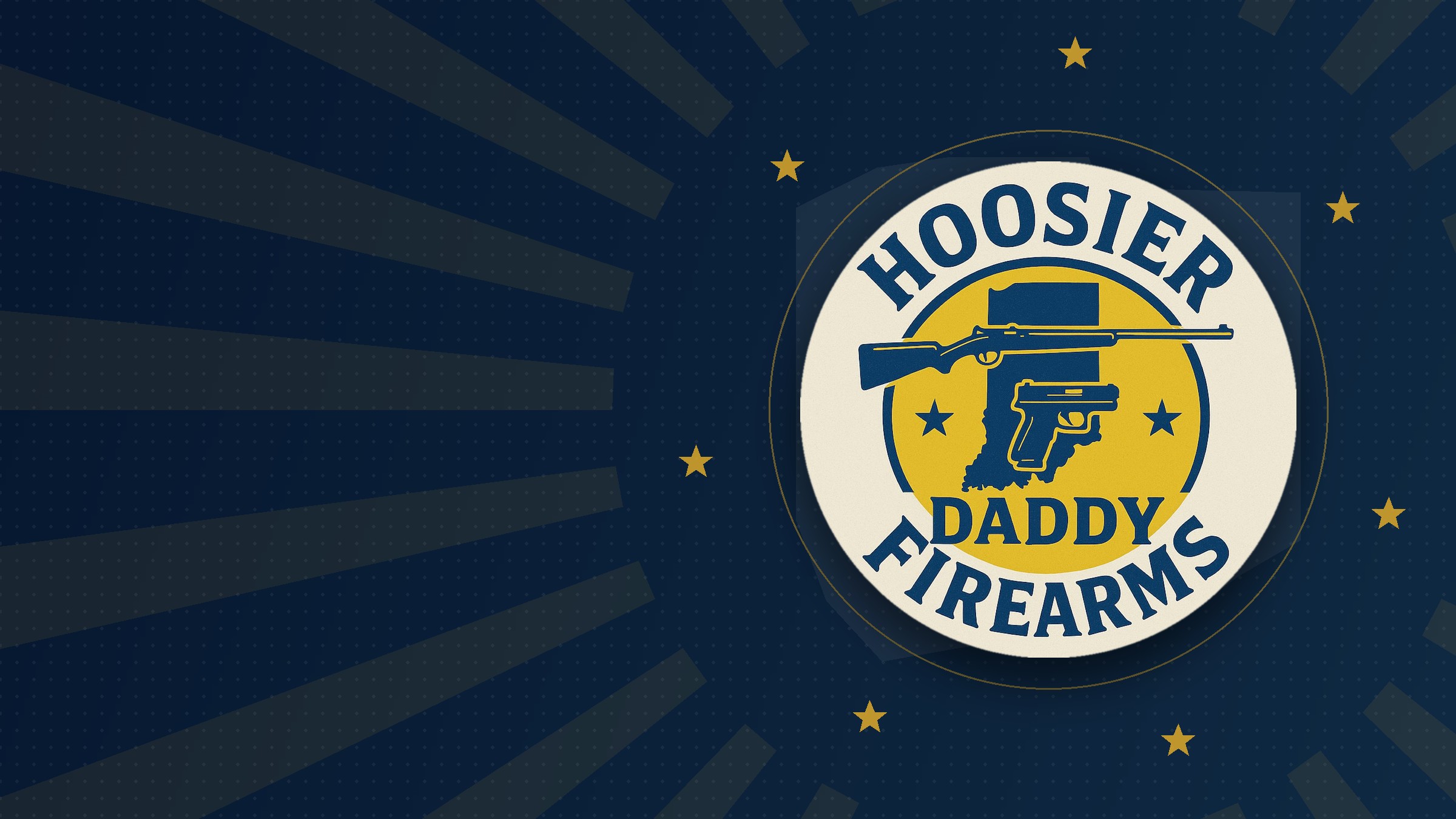 Hoosier Daddy Firearms homepage hero artwork